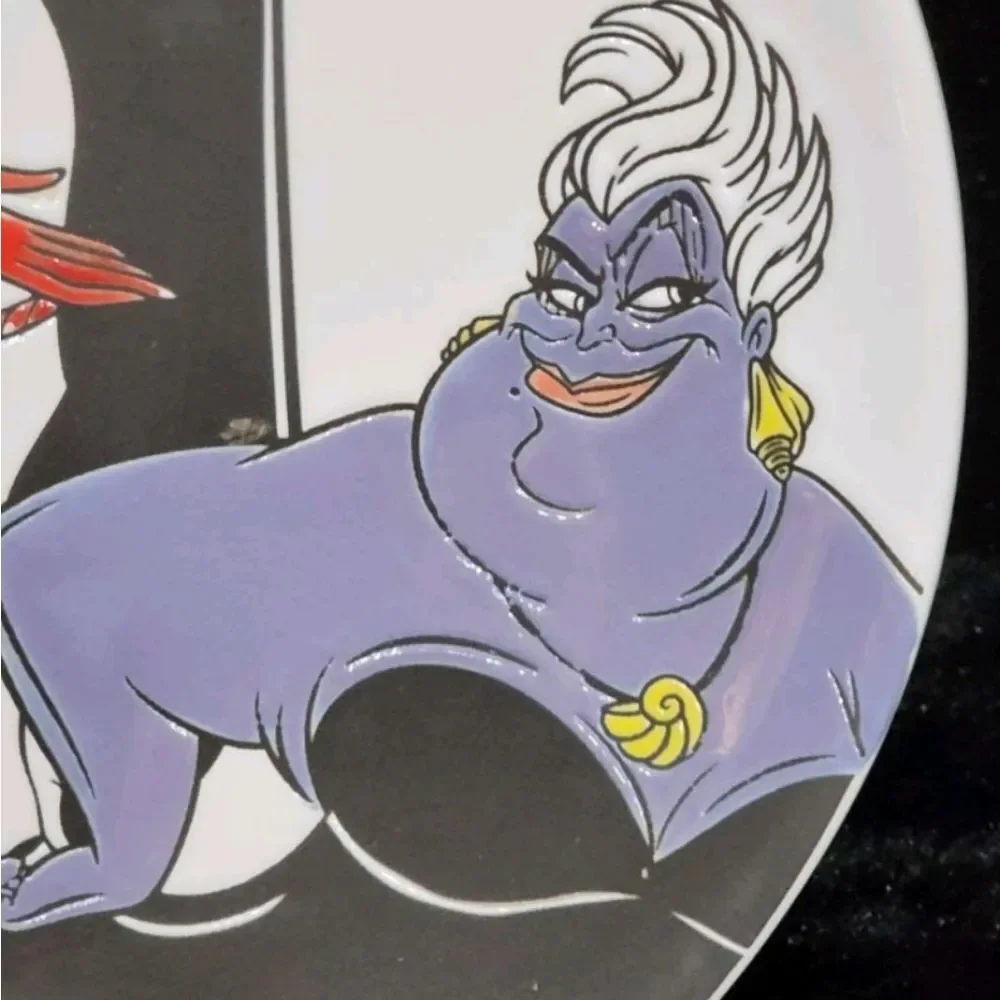 Disney Villains Hand Painted Collector Plates- Set Of 4‎